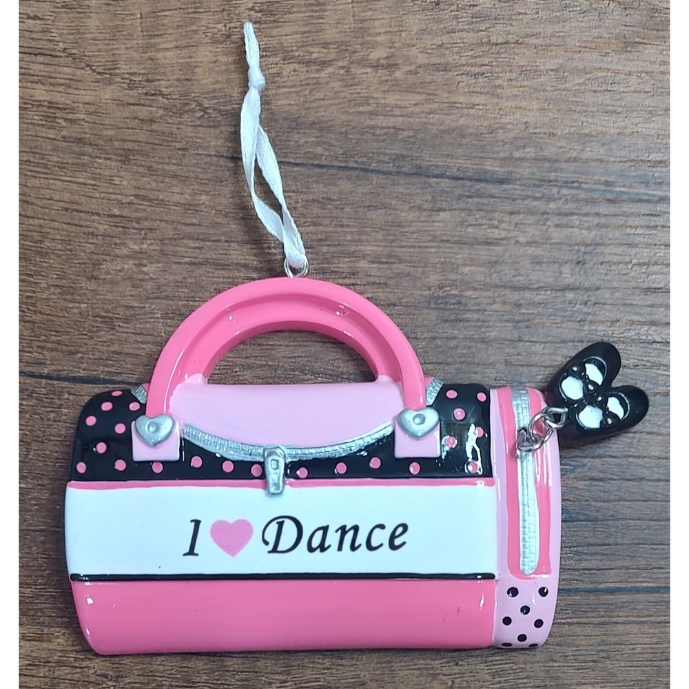 I Love Dance Ceramic Christmas Tree Ornament Personalize It B7